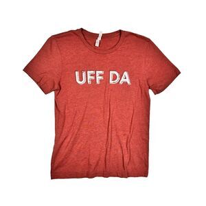 Uff Da T Shirt Size Medium - Scandinavian Red Tee